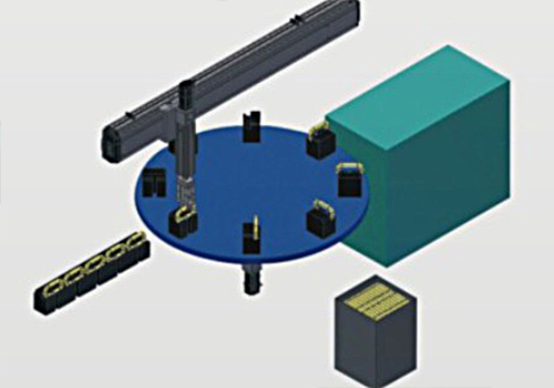 直线模组应用于圆盘机上组立装置